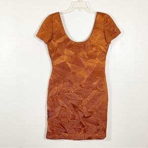 Vintage Y2K Chetta B Sacks Fifth Avenue Copper Dress Size 4
